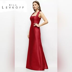 Bill Levkoff Beautiful Crimson Two Piece Formal Gown Sz 14 Red